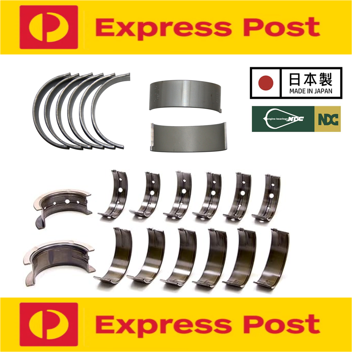 NDC CONROD & MAIN BEARING STD for SUBARU EJ205 EJ20G EJ257 EJ255 thrust in No 3