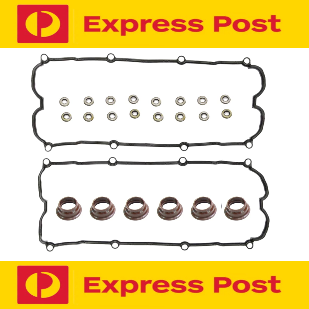 2 Rocker Valve Cover Gasket Kits for Holden Jackaroo UBS26 V6 6VE1 3.5L 1998~04