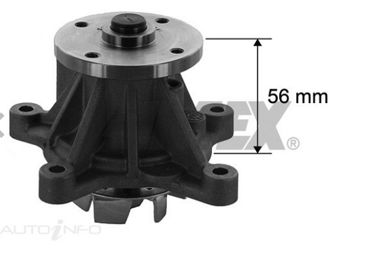 Water Pump for Hyundai Veloster SR 1.6L Turbo FS G4FJ 12-19 / HEIGHT - 56.0mm