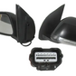 Door Mirror Left Black +Led Blinker Electric For Nissan Navara D40 2005-2015
