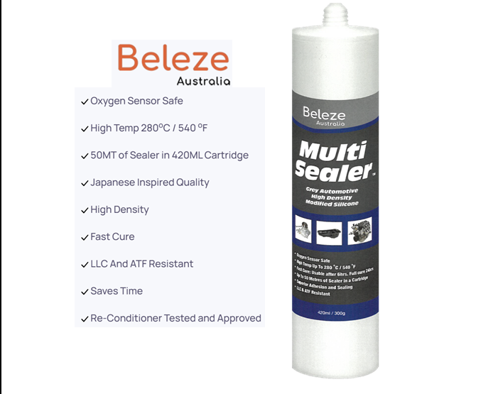 Beleze RTV Silicone High Density Multi Sealant Seal (HIGH TEMPERATURE) 300g