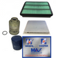 FILTER KIT OIL AIR FUEL CABIN LANDCRUISER PRADO KZJ120R 1KZ-TE 3.0L DIESEL 03-06