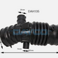 Dayco Air Intake Hose for Nissan Pulsar N16 1.8L Petrol QG18DE 2000-2006