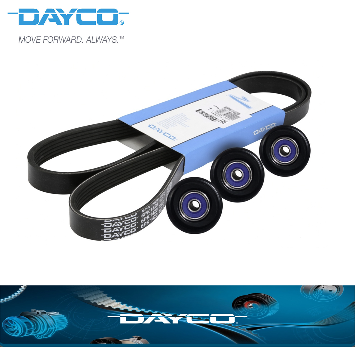 Dayco Belt & Pulley Kit for Toyota Aurion GSV40R 3.5L 2GR-FE 2006-2012