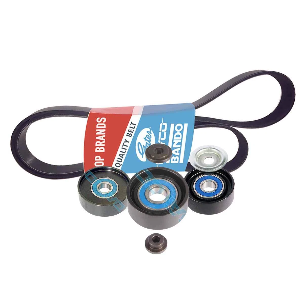 DAYCO Belt & Pulley Kit for Jeep Wrangler 2007-2009 JK 2.8L Turbo Diesel