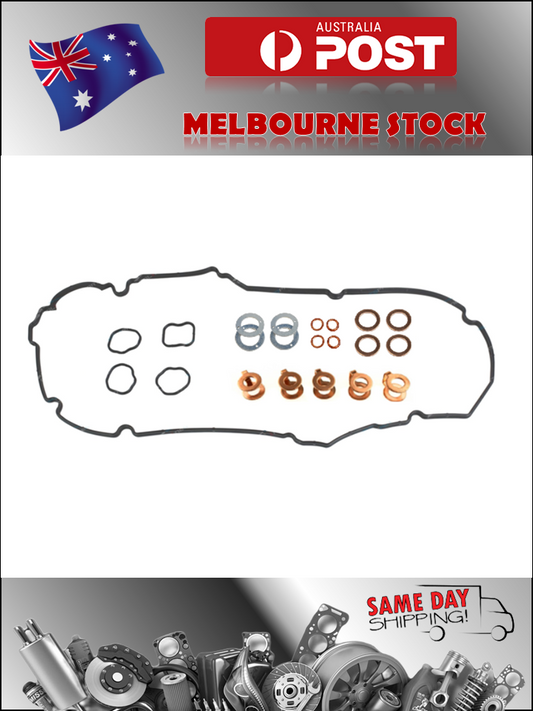 Valve Cover Gasket Kit+Injector Washers for Mitsubishi Triton ML MN 2.5 4D56Ti