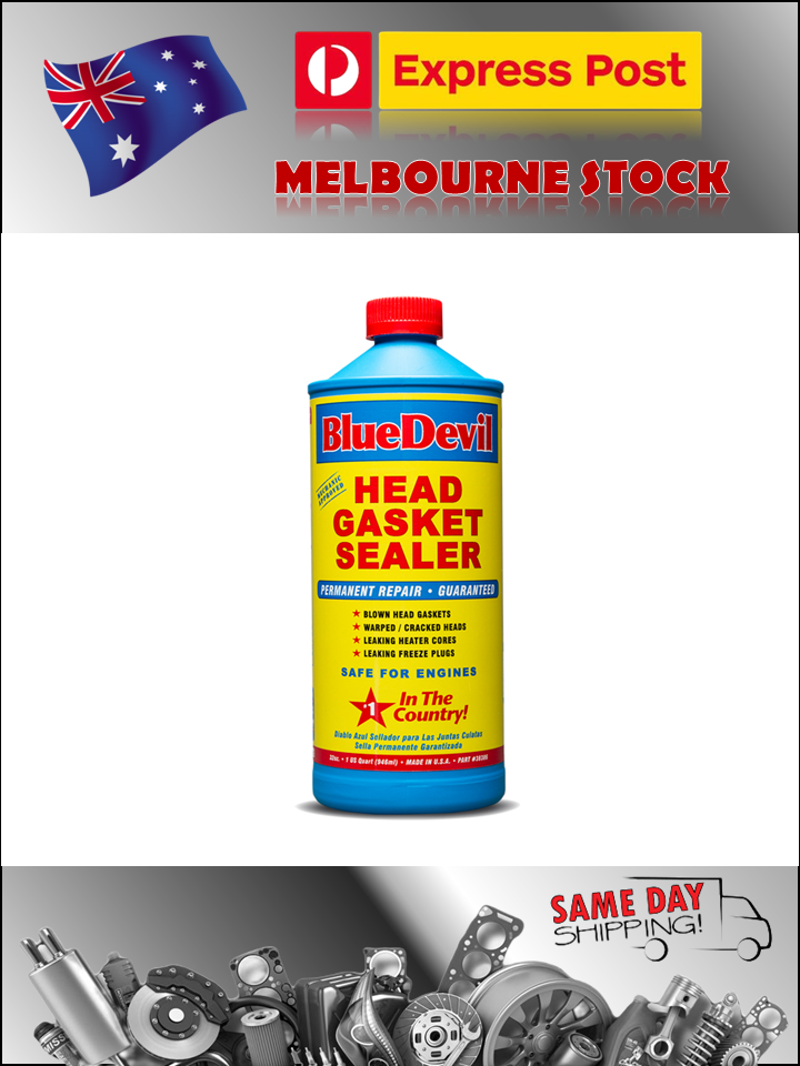 BlueDevil Head Gasket Sealer 32Oz Leak Seal MELBOURNE STOCK 32Oz Blue Devil