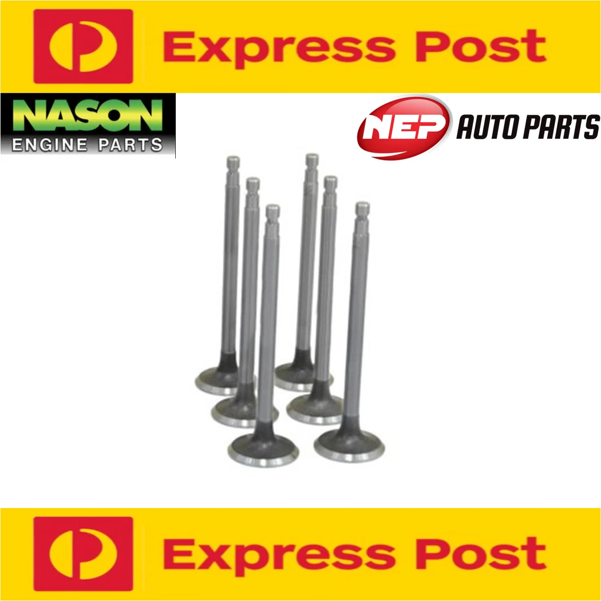6 x Nason Exhaust Valves fits Mitsubishi 4G15/G15B Lancer CA CB CC CE Mirage CE