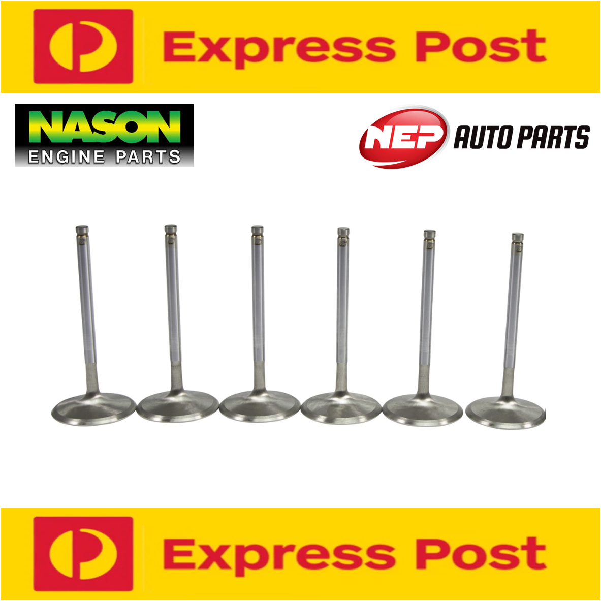 6 X EXHAUST VALVE SET KIT FOR HOLDEN COMMODORE VS VU ECOTEC L36 3.8L V6