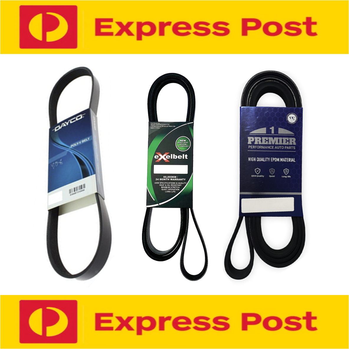 A/C & Alt & P/S Drive Belt Kit for Toyota Hiace SBV RCH 12 22 RZH10 Regius