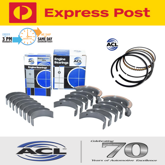 ACL Con Rod/Big End Main Bearings Piston Rings for Ford Ranger PX P4AT 2.2 TD
