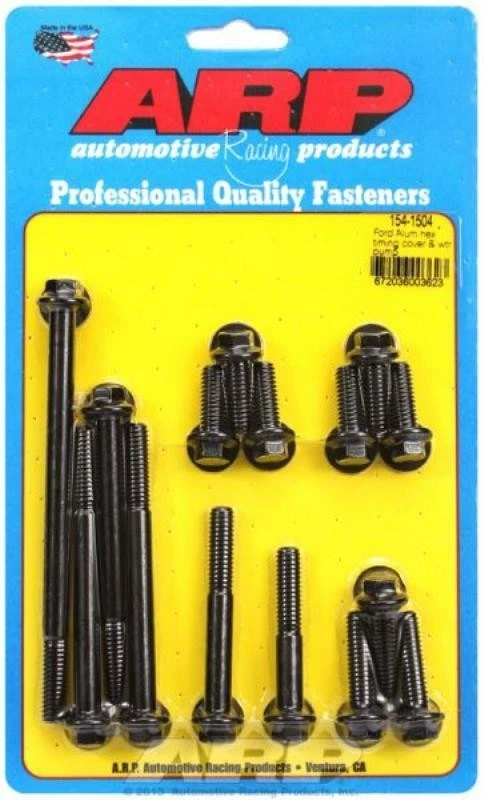 ARP Timing Cover & Water Pump Bolt Kit Hex for Ford 289 302 Windsor V8 w/ Alum P