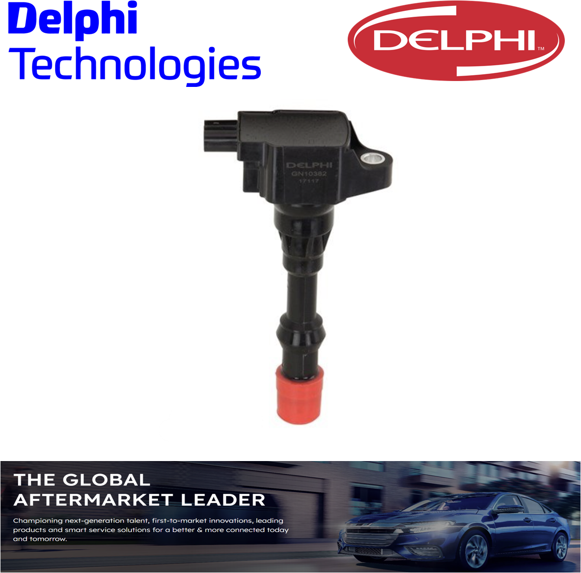 DELPHI Ignition Coil For Honda Jazz GD 10/2002-07/2008 Civic FD GD GE 1.3L AU