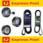 Belt & Pulley Kit for Mitsubishi Triton MN ML 2.5L 2011 2012 2013 2014 2015