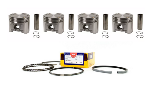 Piston Set/Kit with Rings for 1.5L Honda Civic ED EE EG D15B4 Engine 1.5 87-93