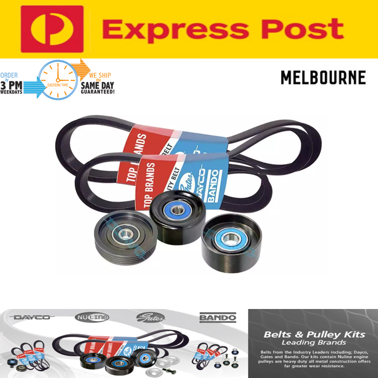 Belt & Pulley Kit for Nissan Navara D40 2.5L TD YD25DDTi Spain Built 2010-2015