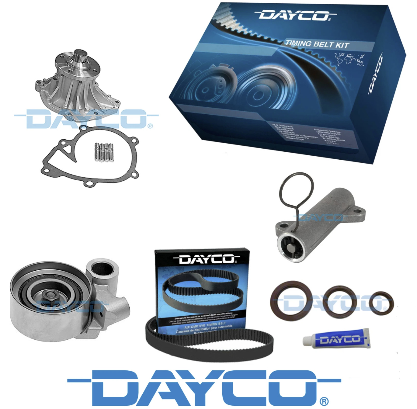 TIMING BELT KIT, WATER PUMP & BELT for Toyota Prado KDJ150 KDJ155 3.0L 1KD-FTV