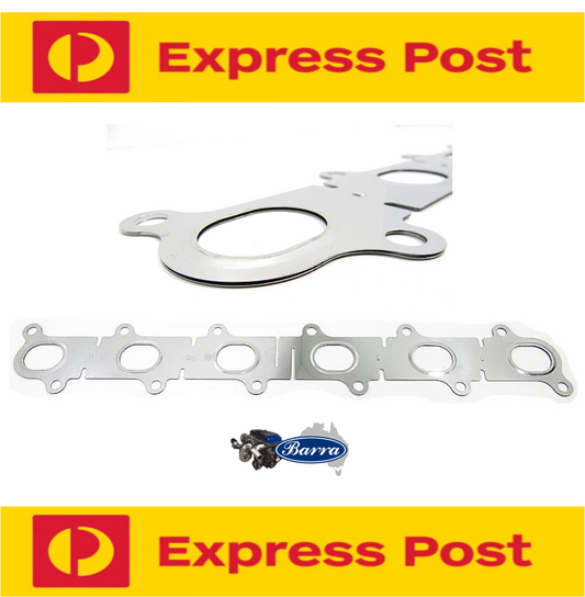 Dual Layer exhaust manifold gasket for Ford Falcon BA BF FG Barra 4.0 XR6 Turbo