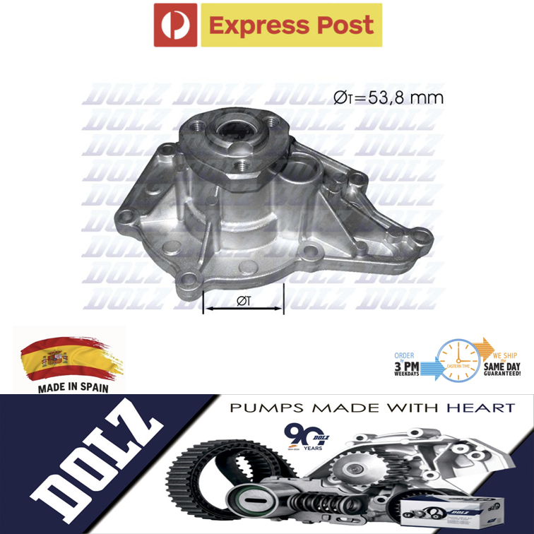 DOLZ Water Pump for Audi A6 FSI C6 2.8L BDX CCEA 2007-2011