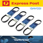 DAYCO A/C & Alternator & P/S Drive Belt Kit for Holden Rodeo TF 2.6L 4ZE1 88-98