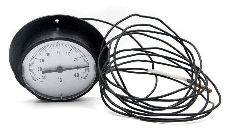 Coolroom Fridge Analog Thermometer Dial -40 +40 Degrees Capillary Cool Room