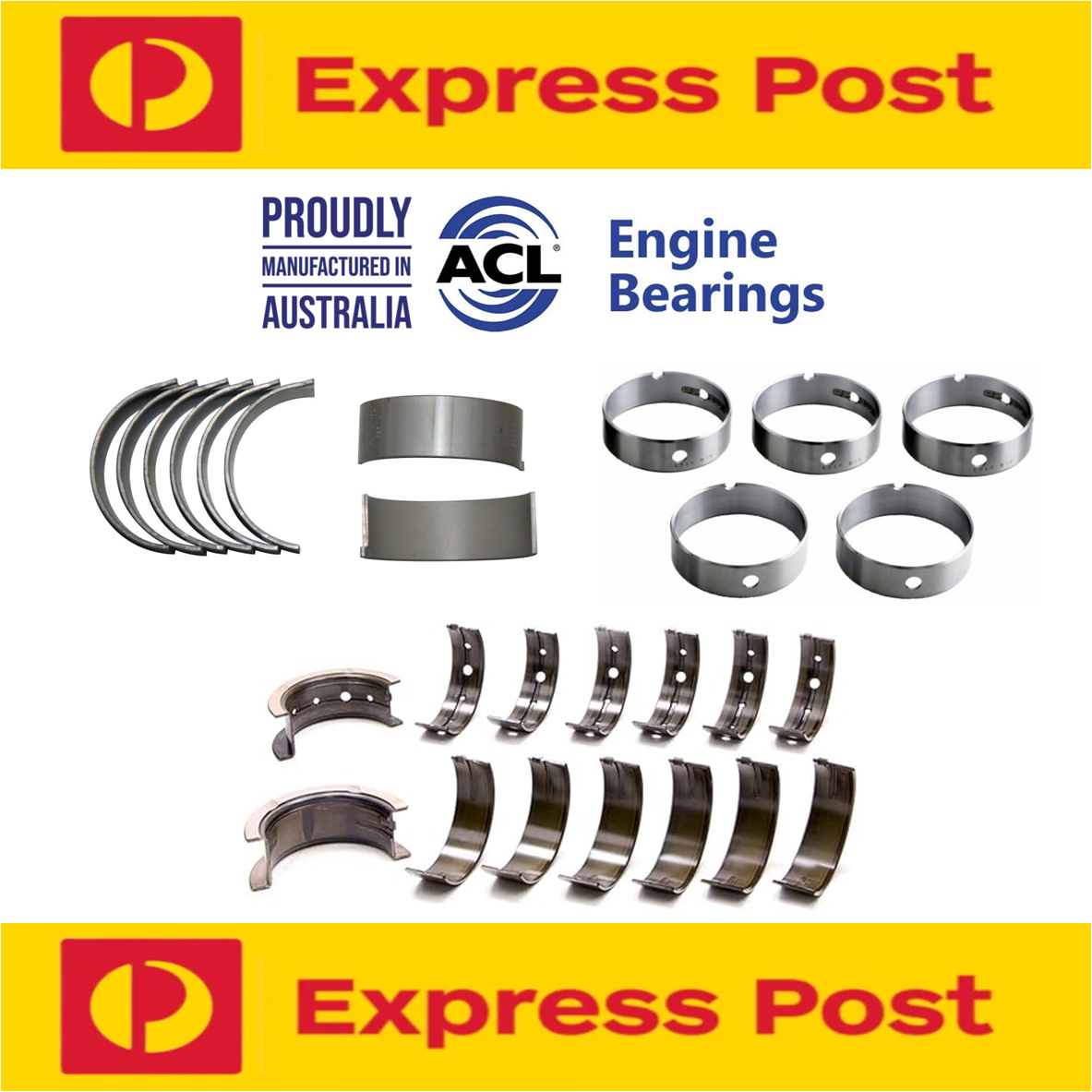 ACL CONROD CAM MAIN BEARING SET STD for HOLDEN 253 308 RED V8 5.0L 304 253 355