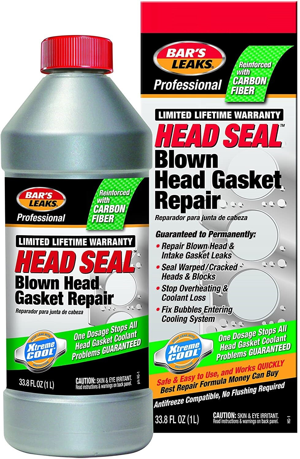 Bar's Leak Blown Head Gasket Repair 32 Oz Bars Leak Head Sealer 1 Litre Seal