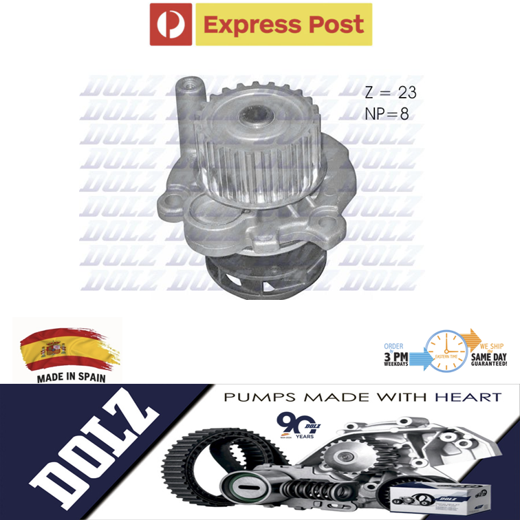 DOLZ Water Pump for Volkswagen VW Polo GTI 9N 1.8L BJX Engine 2005-2010