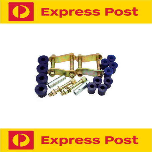 SUPERPRO REAR GREASABLE SHACKLE AND BUSHING KIT FOR FORD RANGER PJ PK 2006-2011