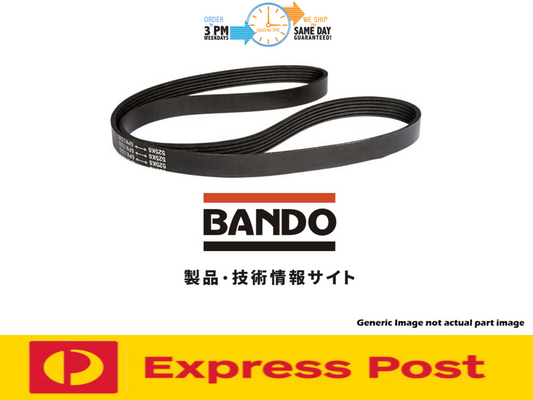 Fan Belt for Jeep JK Wrangler 2.8 Diesel ENS 3/07-01/12 With A/C 2.8L Air Con