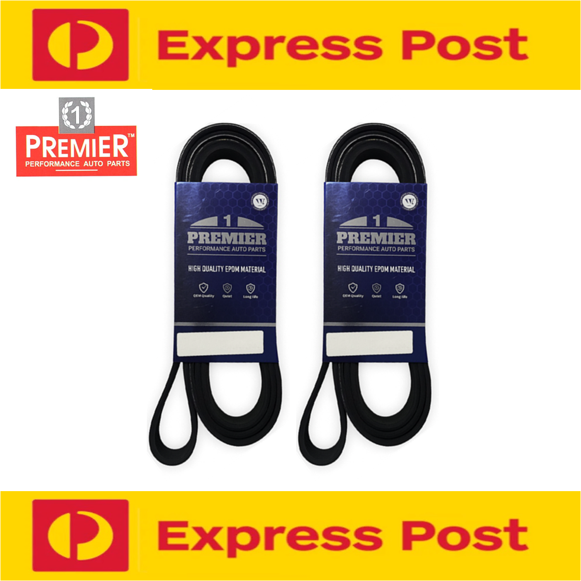 PREMIER Alternator & P/S Drive Belt Kit for Mitsubishi 380 DB 6G75 3.8 05-08