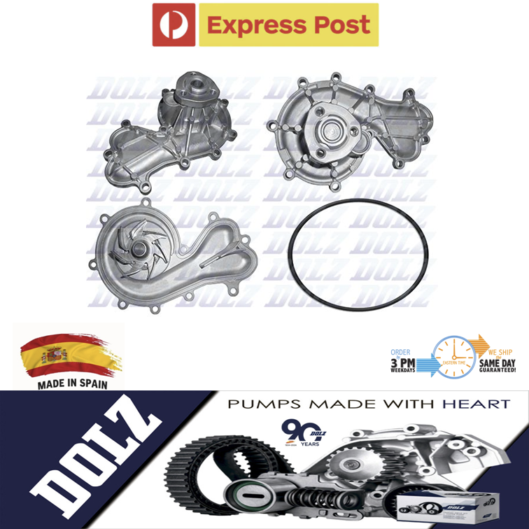 DOLZ Water Pump for Audi Q5 8R 3.0L TDI CDUD CTBA 2012-2017  (7-Blade)