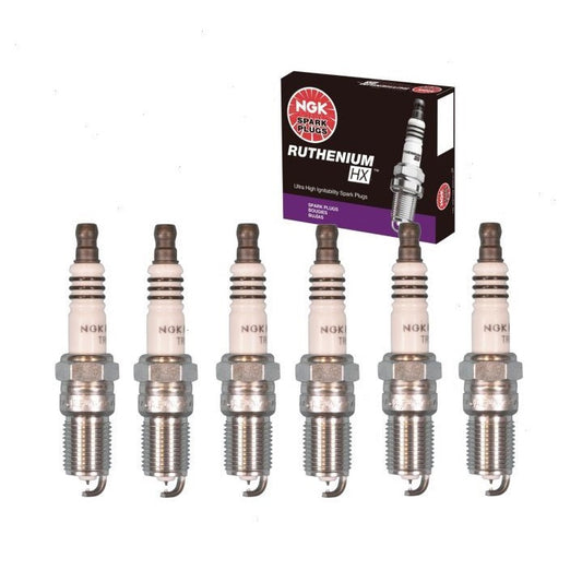 6 x NGK Ruthenium HX Spark Plugs for Holden Calais 3.0L 3.6L V6 VZ VE VF Iridium