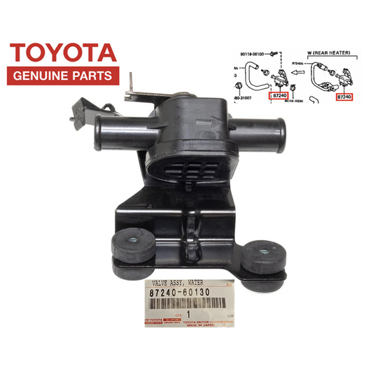 GENUINE TOYOTA Heater Control Valve Tap FZJ80 4.5L 1FZ-F 1FZ-FE HZJ80 HZJ81 4.2L 1HZ HDJ80 HDJ81 4.2L 1HD-T