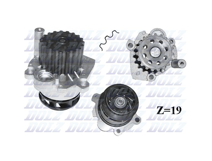 DOLZ Water Pump for Volkswagen VW Golf MK5 1.9L TDI 2003-2007 BKC BXE