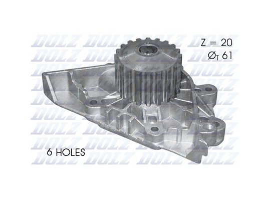 DOLZ Water Pump for 2.0L Citroen C4 05-10 C5 05-10 EW10A Engine