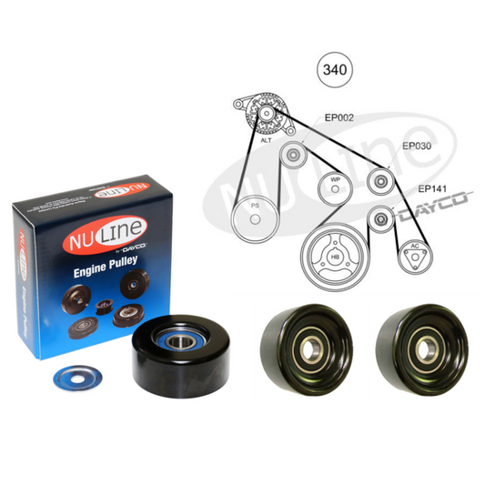 Nuline Pulley Upgrade Kit Ecotec for Holden Commodore Nuline VY V6 3.8L