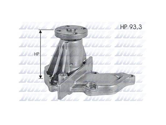 DOLZ Water Pump for Ford Fiesta WP WQ 1.6L FJYA Engine 2001-2008