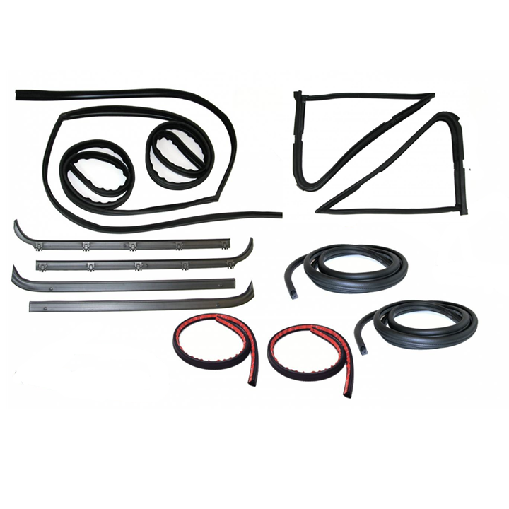 Ford F-100 F-150 Door Window Vent Seal Bailey Channel Weather Strip Set 81-86