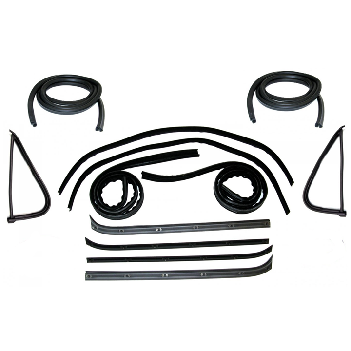 Ford Bronco Door Window Vent Seal Bailey Channel Weather Strip Set 78-80