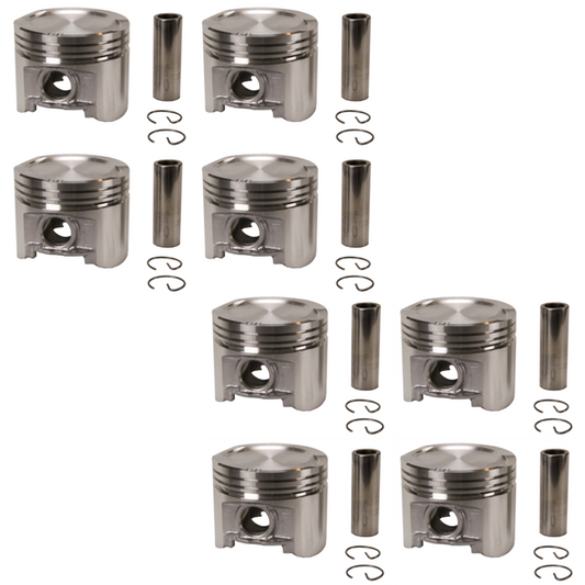 Flat Top Piston Set for Holden V8 304 VN VP VR VS VT 5.0L Black 85-99