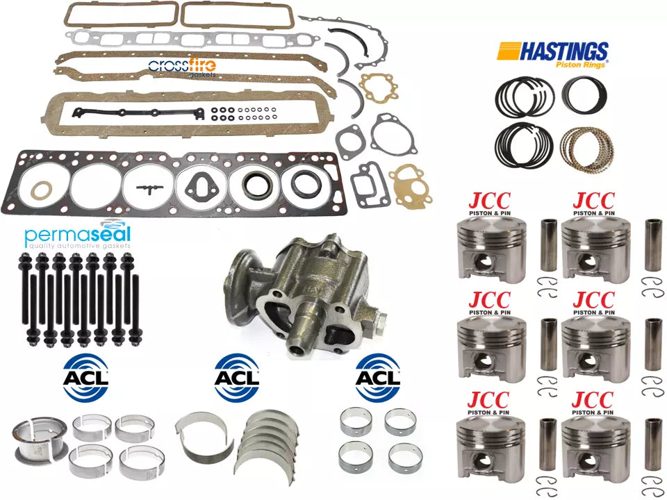FULL Engine Rebuild Kit for Holden 6 CYLINDER 202 3.3L BLUE BLACK MOTOR